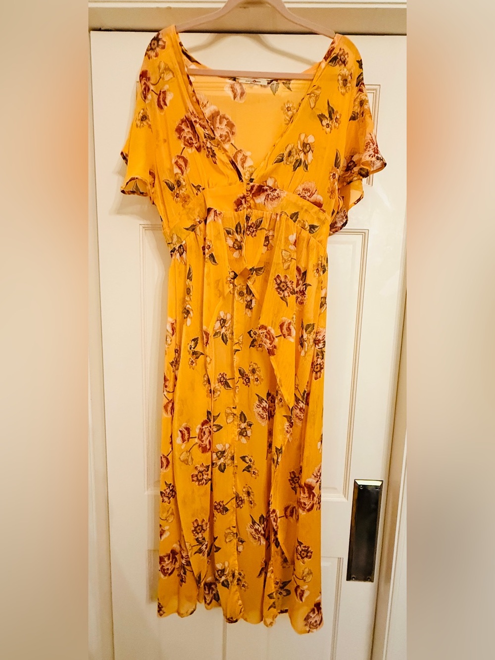 Wishful Park Yellow lightweight Floral Duster